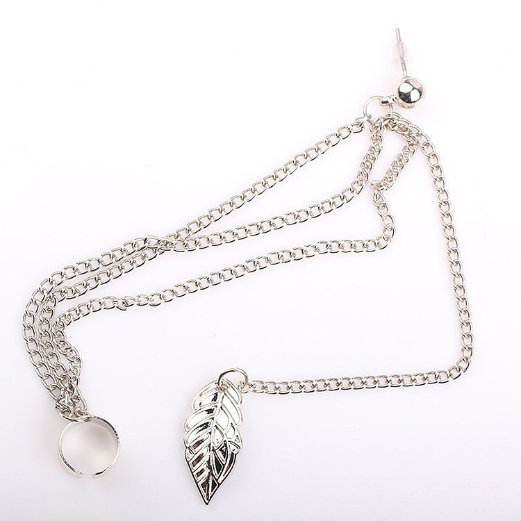 Khuyên tai nhôm kiểu xích cá tính thời trang cho nữ