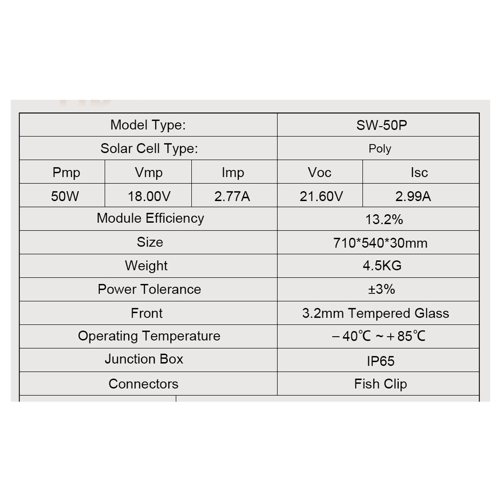 [XẢ HÀNG LỖI CELL MỚI 100%] Tấm Pin Năng Lượng Mặt Trời 50W poly, lỗi cell pin, bảo đảm 100% công suất, hàng mới 100%