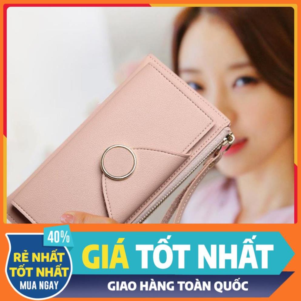 💖GIÁ SỈ💖 Ví dài cầm tay có khóa tròn đẹp mắt, thiết kế đầy đủ ngăn tiện lợi giúp bạn thoải mái đựng mọi vật dụng 8626