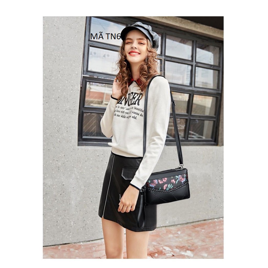Túi đeo chéo nữ kiêm ví cầm tay Mã TN6