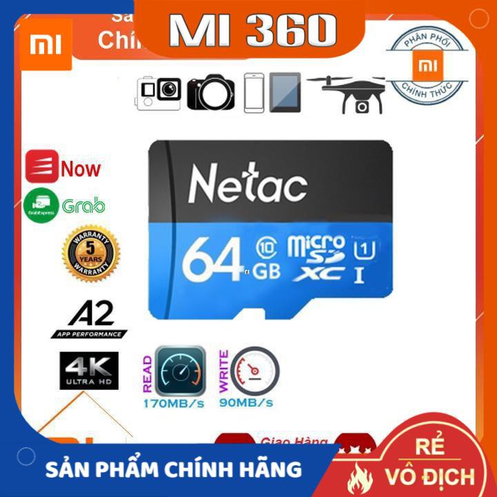 ✅ Chính Hãng✅ Thẻ nhớ micro sd Netac 32GB/ 64GB/ 128GB U1 Class10