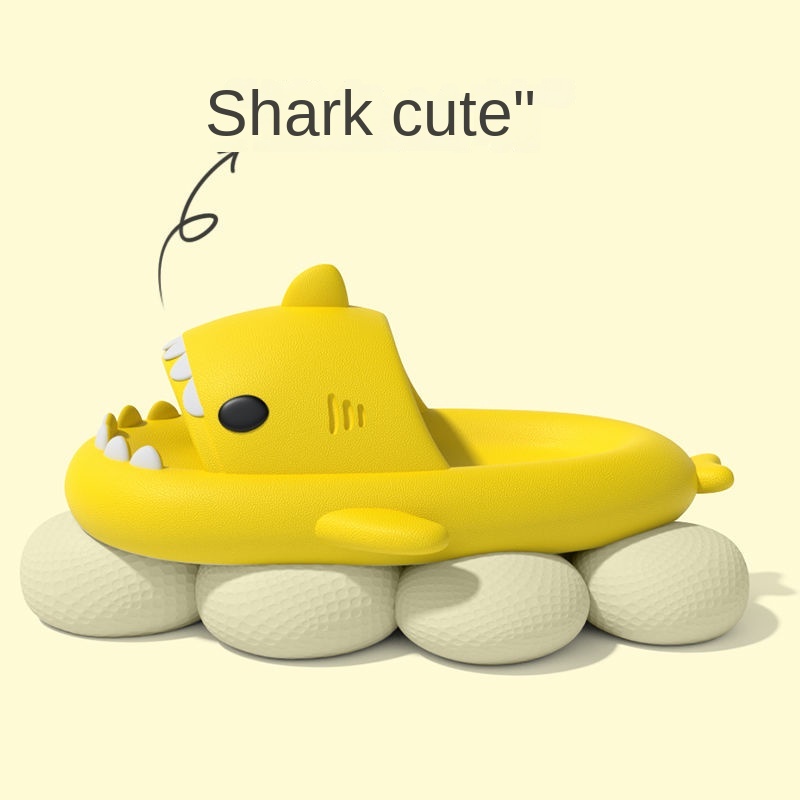 Dép Đi Trong Nhà Đế Cá Mập Dày Hình  Phong Cách Hàn Quốc Cho Cặp Đôi