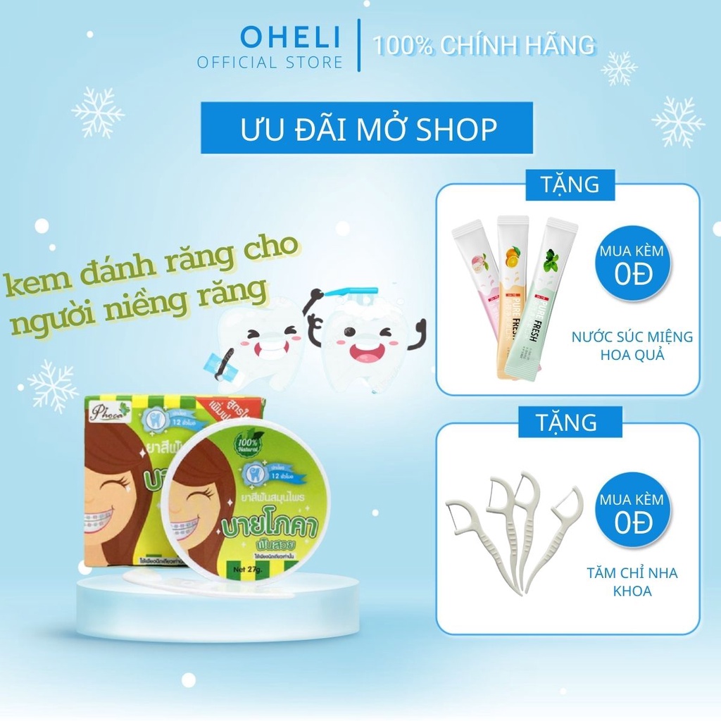 KEM ĐÁNH RĂNG THẢO DƯỢC PHOCA TRẮNG RĂNG THƠM MIỆNG ( THAI LAN ) 25G