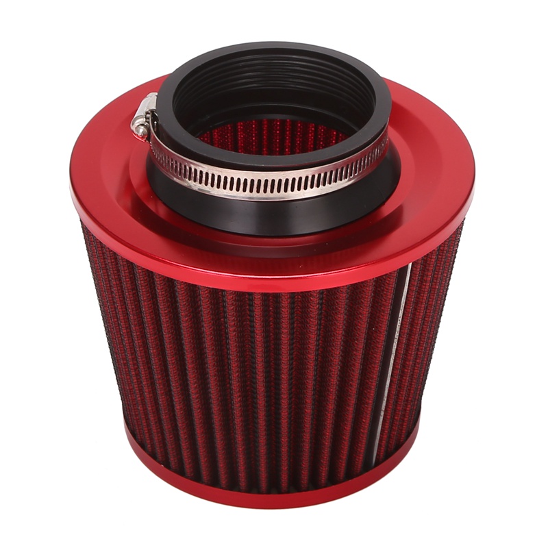Bộ Lọc Không Khí Công Suất Cao Hình Nón Lưới Màu Đỏ Thông Dụng Cho Xe Hơi