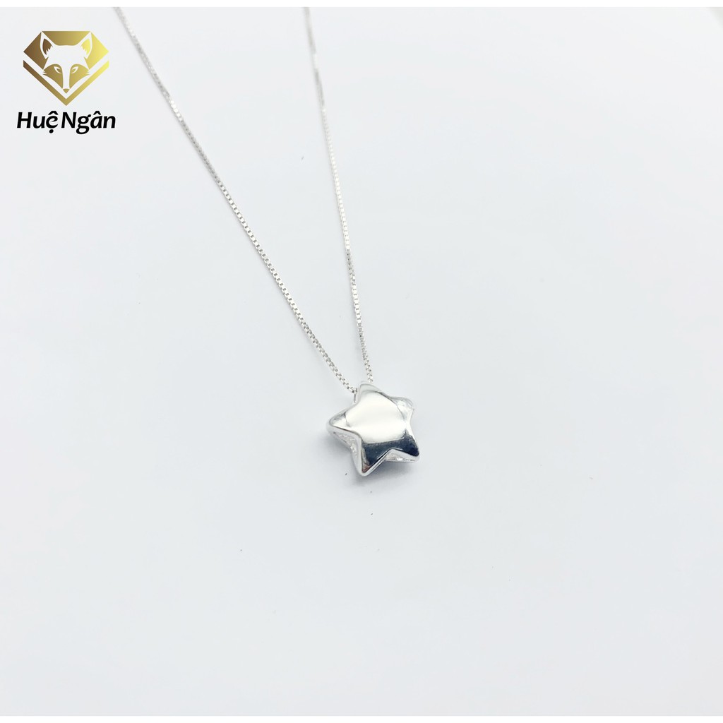 Dây chuyền bạc Ý S925 Bạc Xinh Huệ Ngân - Ngôi sao may mắn PP1508