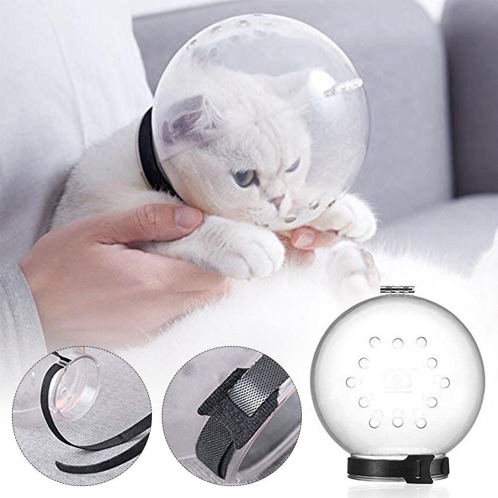 Mũ trùm đầu chống cắn có thể điều chỉnh bảo vệ an toàn cho mèo cưng