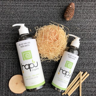 Combo 2 chai dầu gội bồ kết thảo dược HaPu Organic 750ml