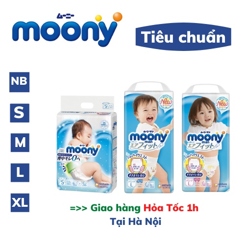 Tã Bỉm Quần Moony Nhật Bản Cao Cấp Đủ Size