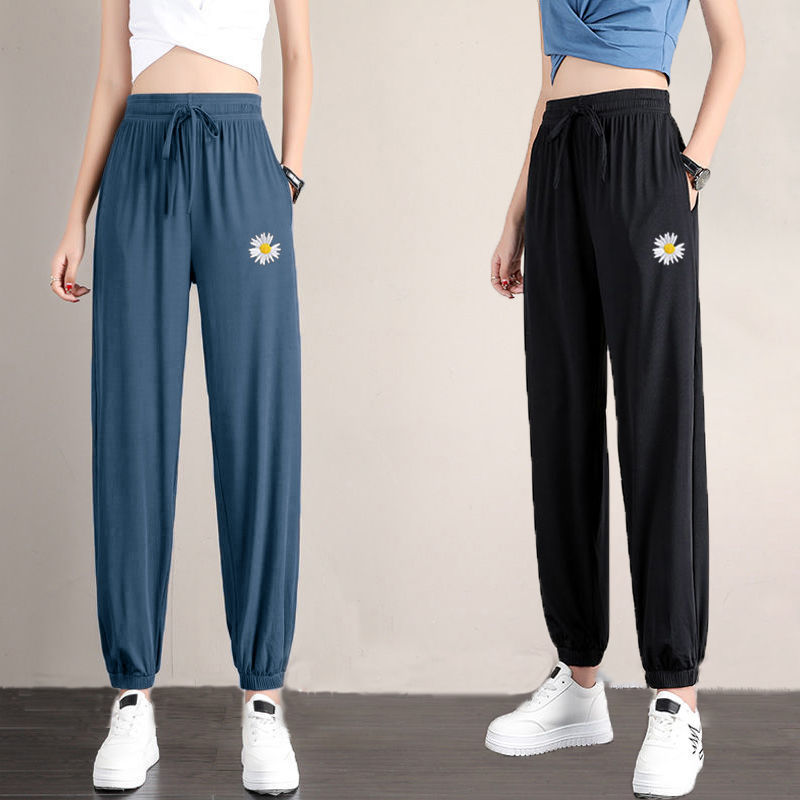 Quần Dài Lưng Cao Họa Tiết Hoa Cúc Thời Trang Cho Nữ | BigBuy360 - bigbuy360.vn