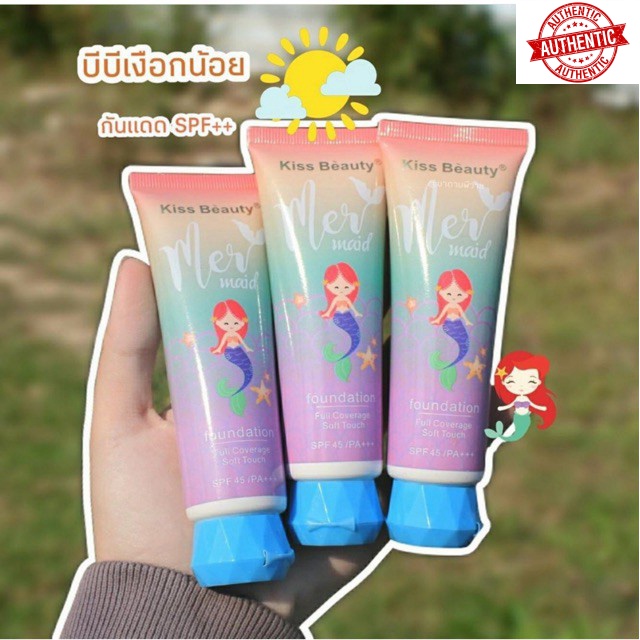 [Mã giảm giá] ❤️ Kem Nền Che Khuyết Điểm Chống Nắng BB Cream Tiên Cá Mermaid ❤️-Z17-K9T4