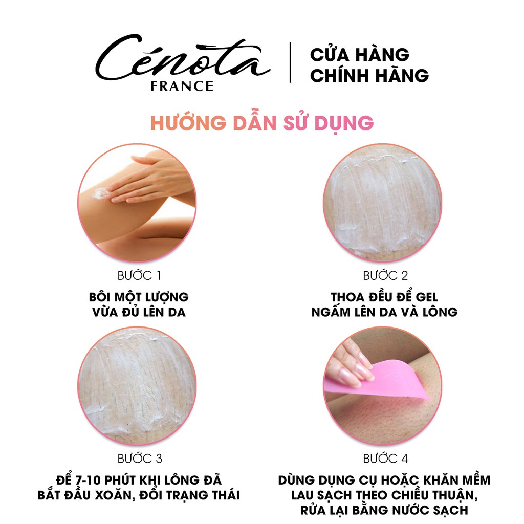 Kem tẩy lông Cénota Hair Removal dạng gel 120ml