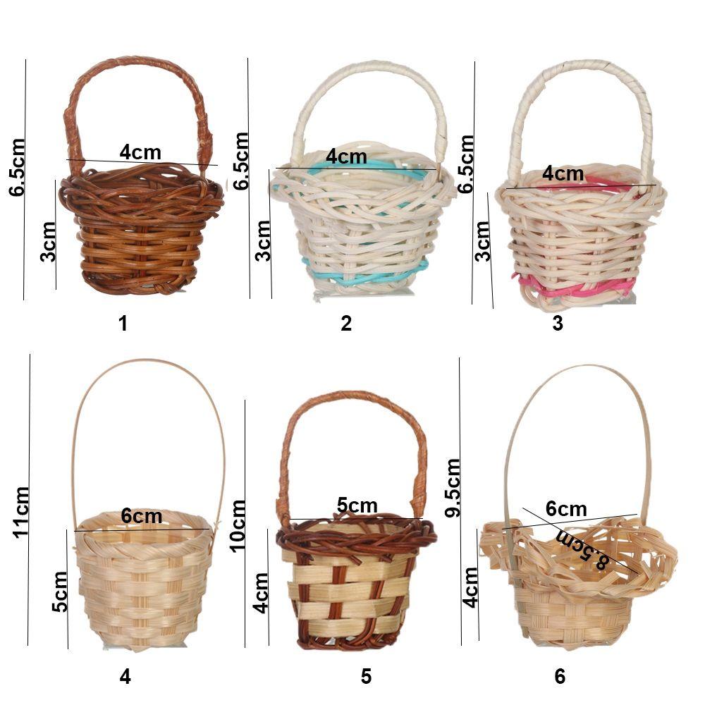 Bộ 4 Giỏ Đan Tay Đựng Rau Củ Quả Đồ Chơi Dễ Thương