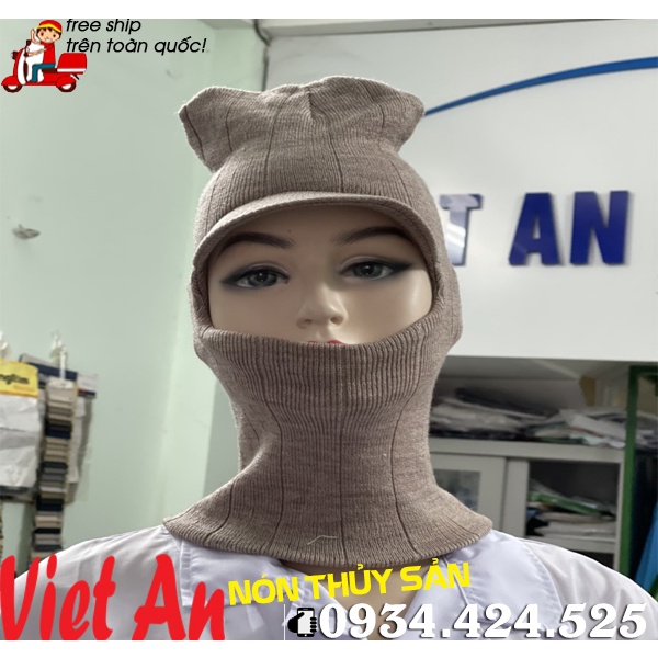 NÓN LEN KHO LẠNH MÀU KEM _ HÌNH CHỤP THẬT