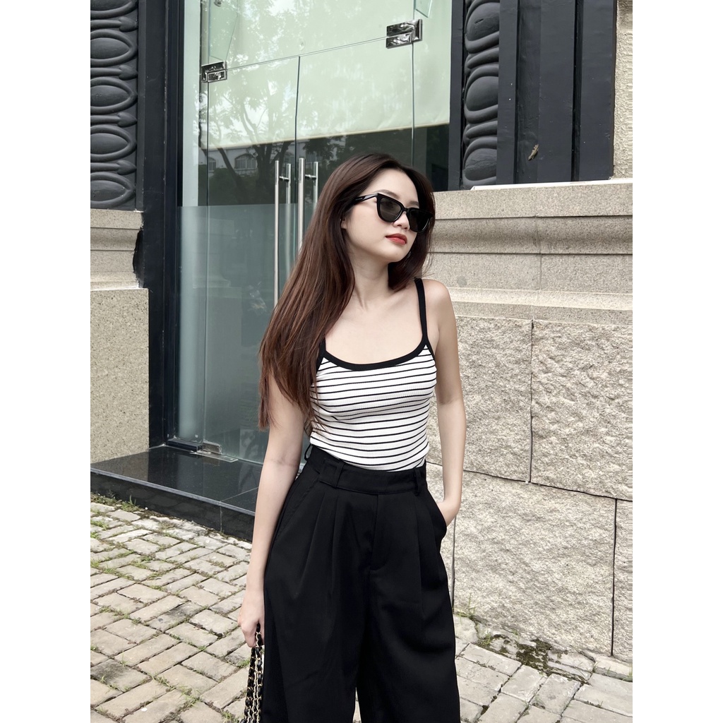 Áo croptop ba lỗ có viền STRAPPY TOP