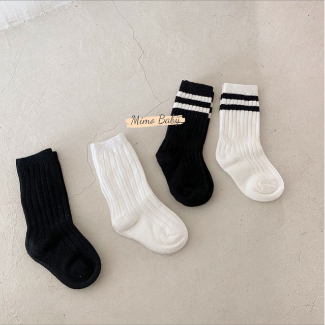 Tất vớ cao cổ kẻ sọc phong cách cho bé T31 Mimo Baby