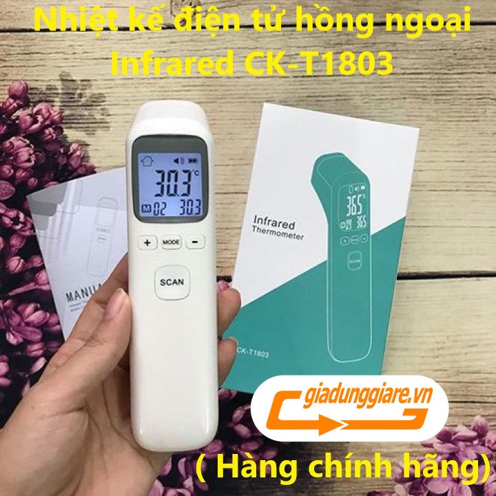 NHIỆT KẾ điện tử hồng ngoại INFRARED THERMOMETER CK-T1803 - Đo nhiệt độ cơ thể, nhiệt độ sữa, thực phẩm...nhanh tiện lợi