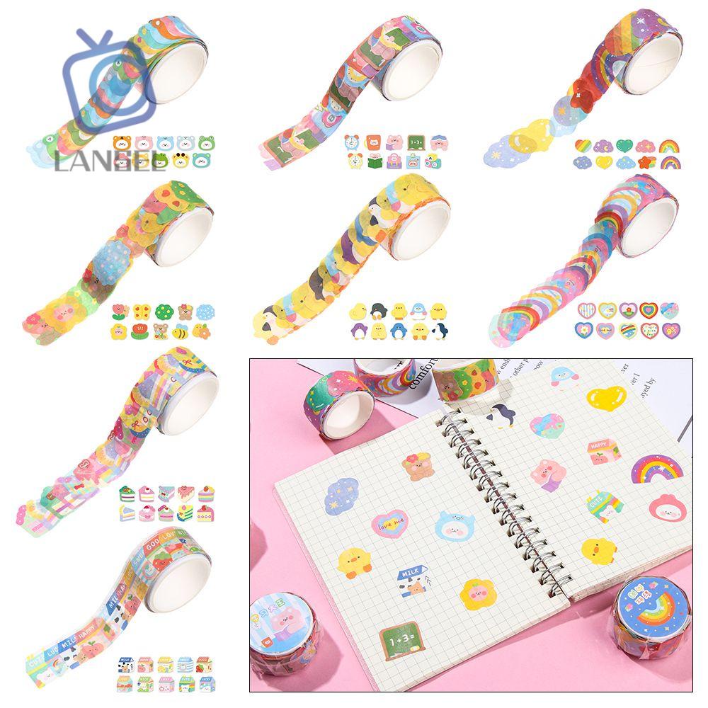 Cuộn băng keo washi dán trang trí sổ tay nhật ký thủ công