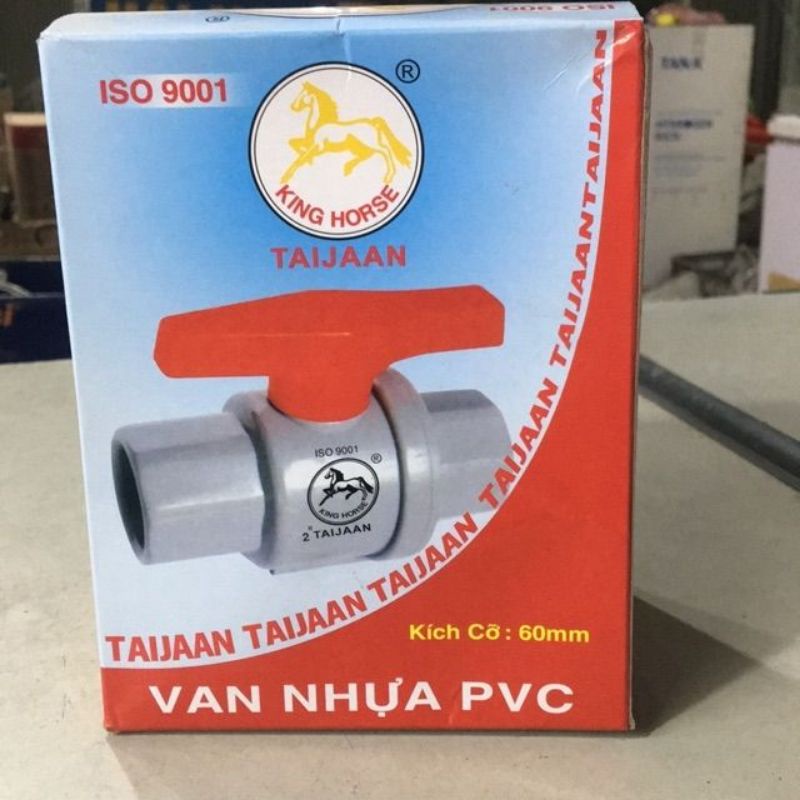 Van nhựa PVC khóa ống nước đủ kích thước 21, 27, 34, 42, 48, 60
