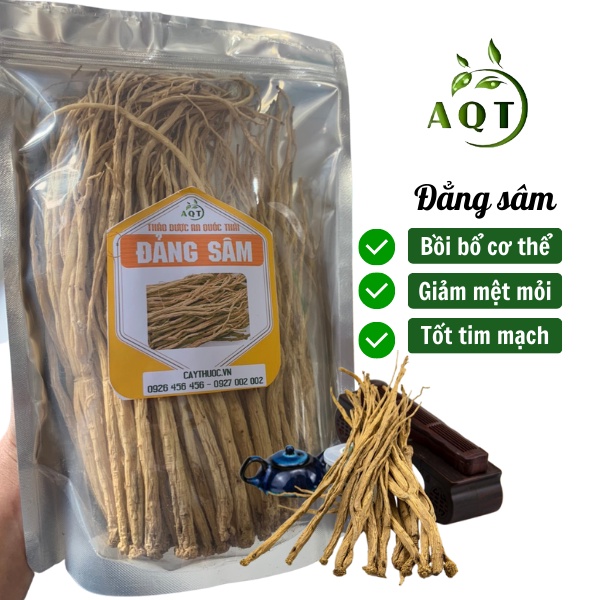 Đảng Sâm Khô 500g [LOẠI 1] Sợi Đẹp, Chắc, Thơm, Đẳng Sâm Nam Bồi Bổ Thượng Hạng