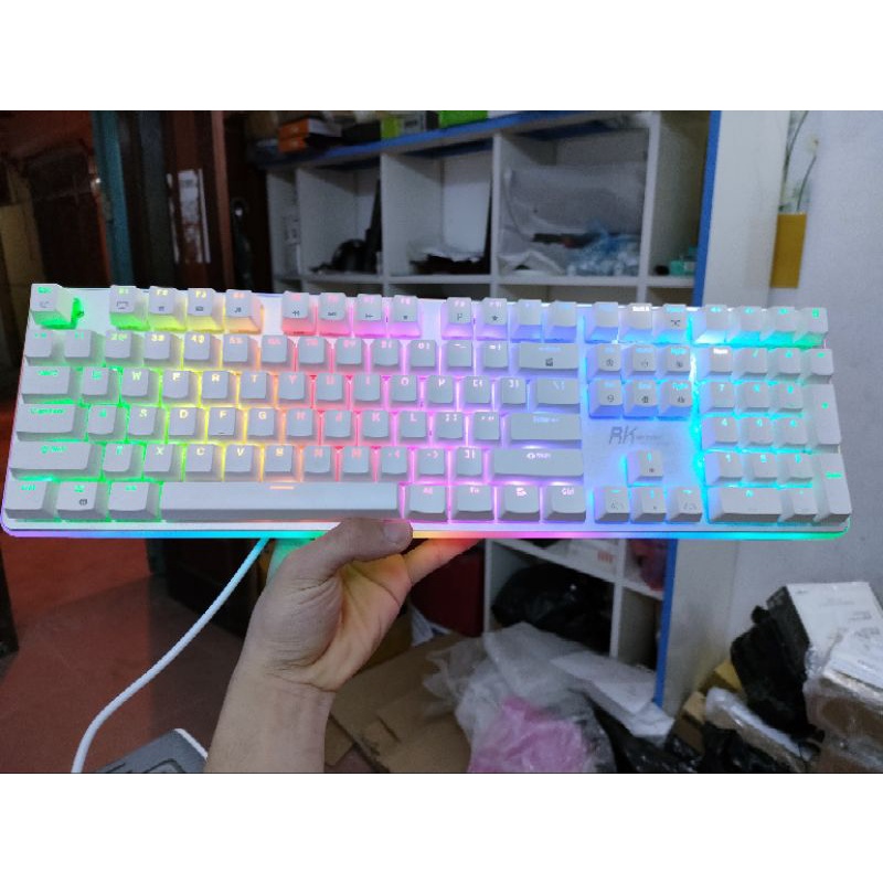 Bàn Phím Cơ RK918 Trắng FULL Led - BH 12 tháng
