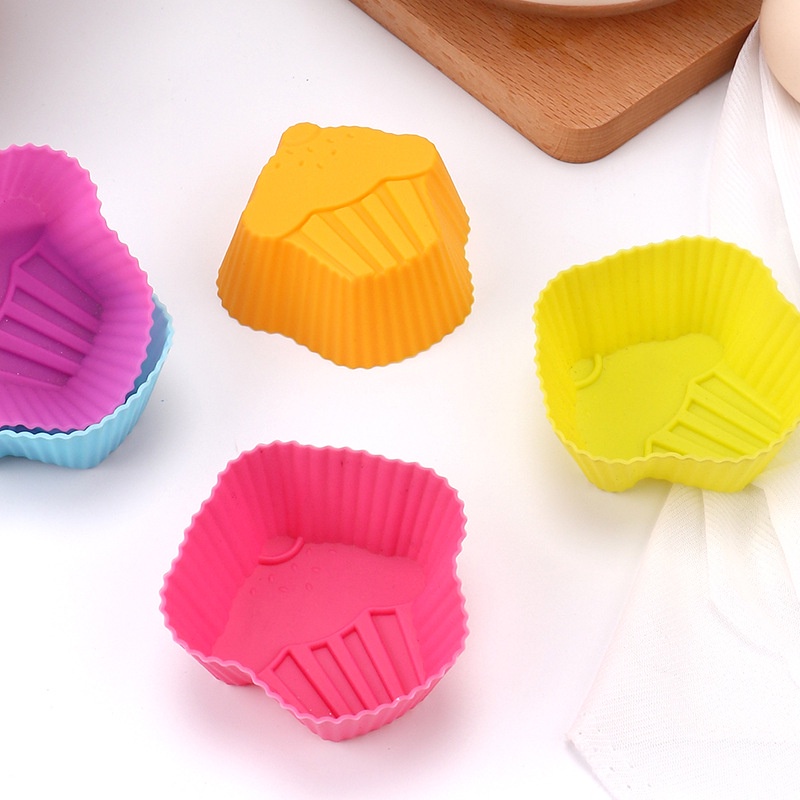 Khuôn Làm Bánh Bằng Silicone hình bánh Cupcake