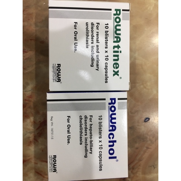 Rowatinex-Rowachol (hỗ trợ sỏi thận,sỏi mật)