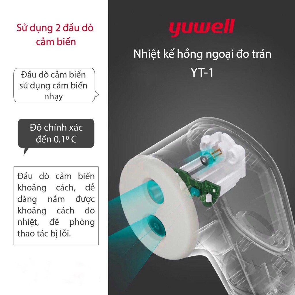 Nhiệt kế hồng ngoại đo trán yuwell YT-1