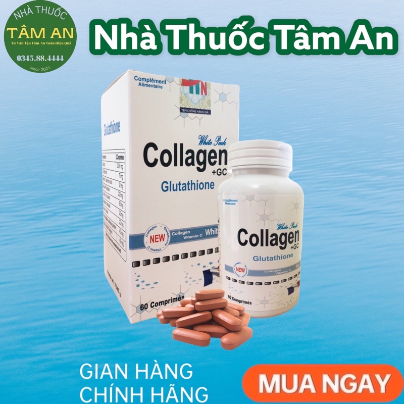 Collagen+GC kết hợp Glutathione viên uống - hàng nhập khẩu Pháp