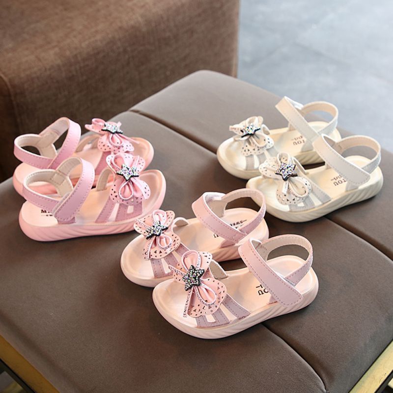 Giày Sandal Hình Nơ Xinh Xắn Thời Trang Cho Bé Gái