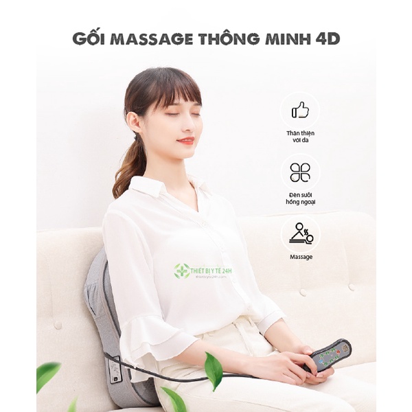 Máy Massage Lưng, Máy Massa Xoa Bóp Hồng Ngoại Cao Cấp Beame V56