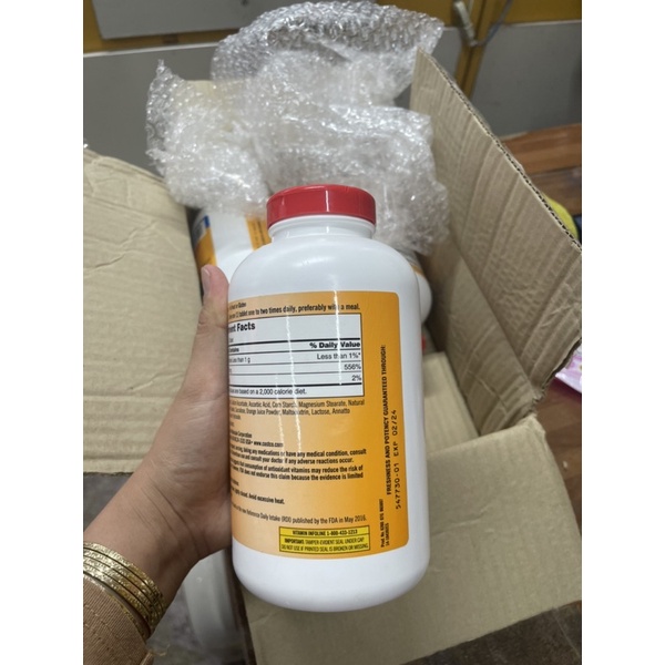 Kẹo Viên Bổ Sung Kirkland Vitamin C 500mg,500 viên