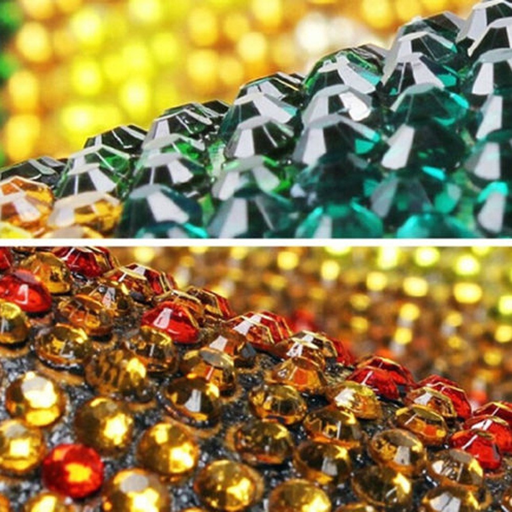 Tranh đính đá con công bên trái bên phải kim cương 5D | BigBuy360 - bigbuy360.vn