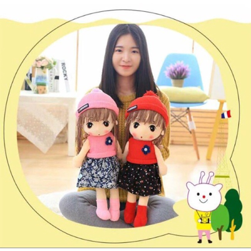 [ Hoả Tốc] Búp Bê Gấu Bông Váy Len Xinh Xắn Đáng Yêu