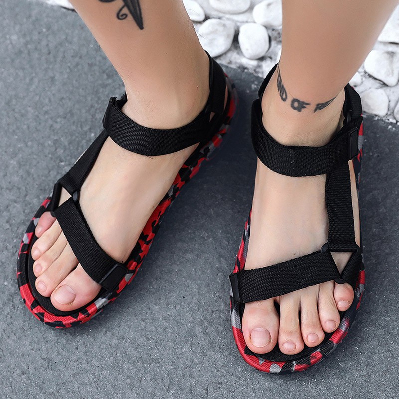 Xăng đan Canvas Phối Khóa Size 39-48 Thời Trang Cho Nam
