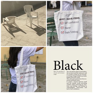 Túi tote túi đeo vai vải canvas trắng thời trang nữ SAYHI Must-have Items