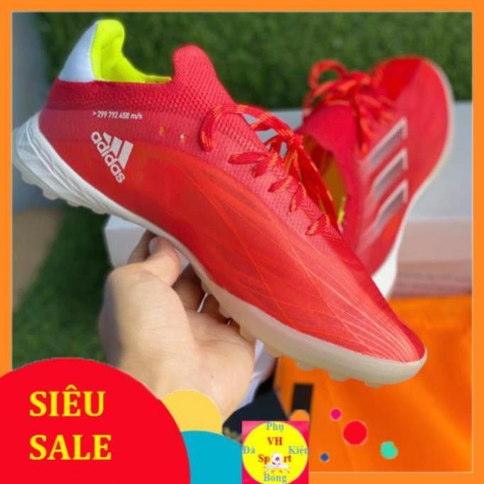 Giày Đá Bóng Nam Sân Cỏ Nhân Tạo Adidas X Speedflow Đỏ TF -HN*^ ,