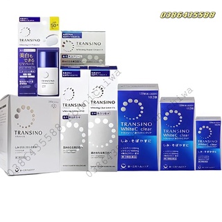 [Date Xa] Bộ Sản Phẩm Trắng Da, Giảm Nám Tàn Nhang Transino Nhật bản (Kem Dưỡng Đêm Transino, Tinh Chất Transino,..)