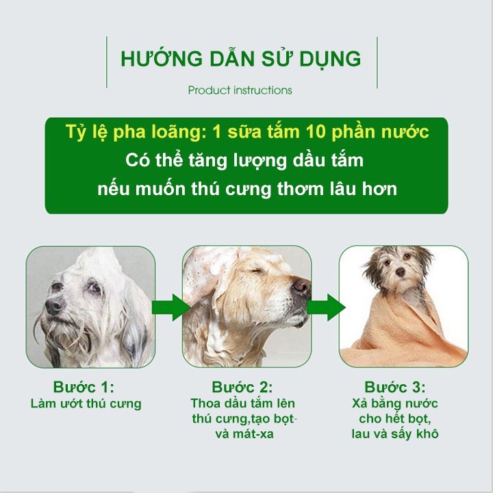 [ Hàng chuẩn chính hãng ] Sữa tắm SOS dành riêng cho chó mèo chai 530ml