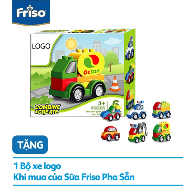 Quà Tặng Bộ Lego Lắp Ráp Xe Sữa Friso