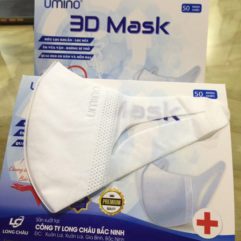 Khẩu trang 3D Mask chính hãng, hộp 50 chiếc  - HAHA Store