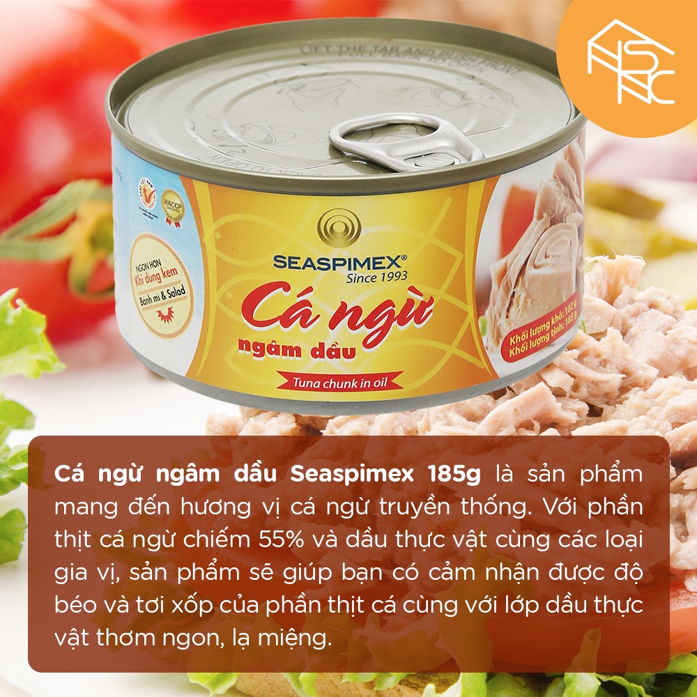 Cá ngừ ngâm dầu Seaspimex - Cholimex 185g