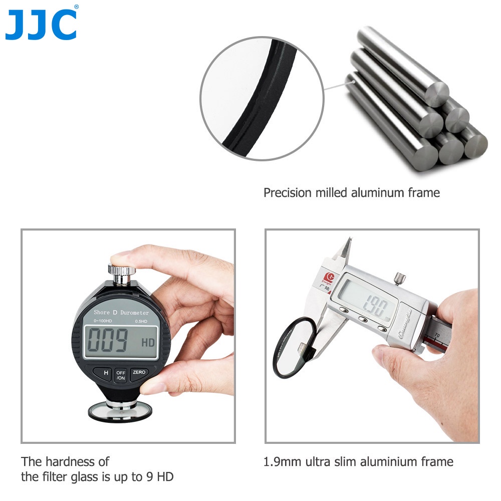 JJC S+ Bộ lọc UV L39 Nhiều Lớp Với Nắp Đậy Ống Kính Bằng Nhôm Bảo Vệ Ống Kính Cho Máy Ảnh Sony ZV-1 DSC- RX100 VII VI V ZV1 RX100M7 RX100M6 RX100M5