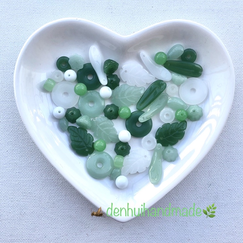 50 Charm Men Thủy Tinh Giả Ngọc Tuyệt Đẹp 🦗denhuihandmade