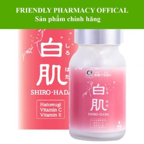 {Hàng Nhật} Shirohada - Hỗ trợ làm chậm lão hóa da, giúp làm trắng da tự nhiên, an toàn (90 viên)