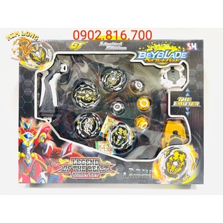 [Có sẵn] [Ảnh thật] Bộ 4 Con Quay BEYBLADE vòng xoay thần tốc siêu mạnh Có Tay Cầm và Sàn Đấu Lớn 3366