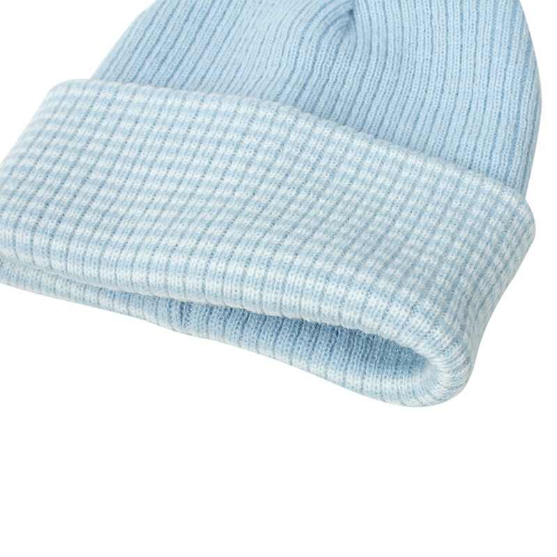 Mũ beanie Cotton Phối Cục Bông Pompom Dành Cho Bé Trai Và Bé Gái