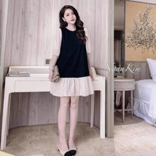 Đầm suông tay lỡ mỡi về siêu hót