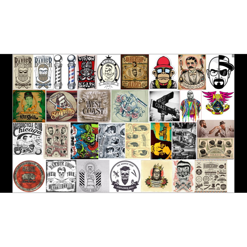 STICKER Dán Vali, xe, barber shop, Mũ bảo hiểm , macbook, đàn, tường... Nhập mã VANG3SP để giảm 15k khi mua từ 3 set