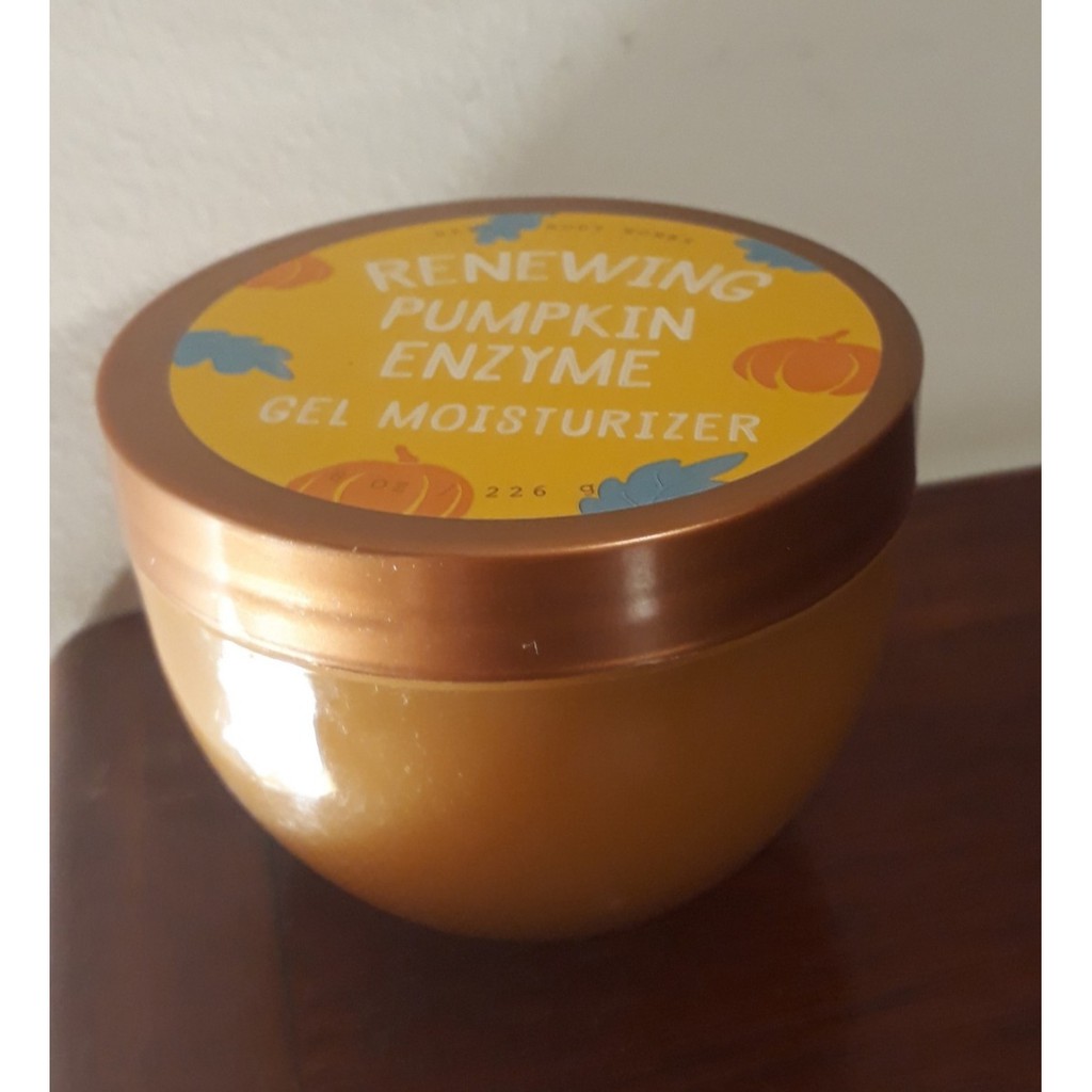 Gel dưỡng ẩm da Bath &amp; Body Works Renewing Pumpkin Enzyme Gel Moisturizer 226g (Mỹ)