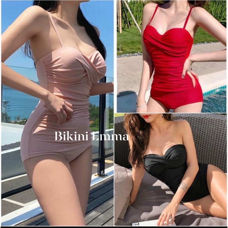 [ HÀNG CÓ SẴN ] Bikini 1 mảnh cup ngực gọng (kèm hình thật)
